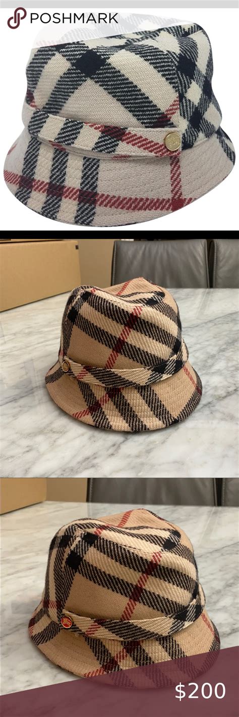 women's burberry bucket hat|authentic burberry hat.